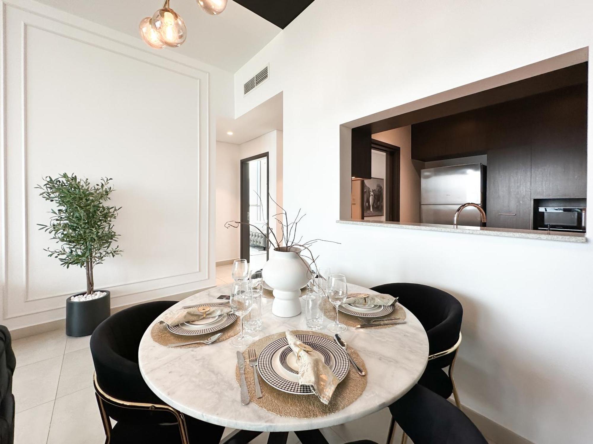 Stylish 2 Bedroom Dior-Inspired Apartment Connected To Dubai Mall Dış mekan fotoğraf